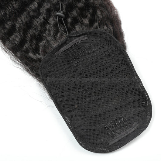 Cabello Humano Lacio Ondulado con Cola de Caballo Integrada - Image 10