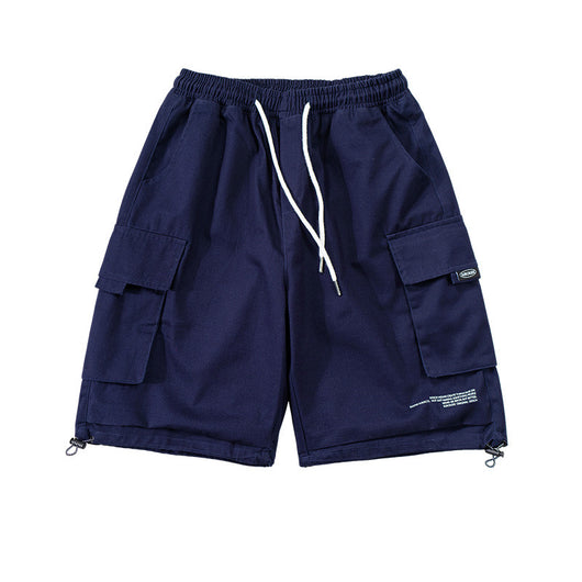 Pantalones Cortos Overol Sueltos Casual de Cinco Bolsillos - Image 9