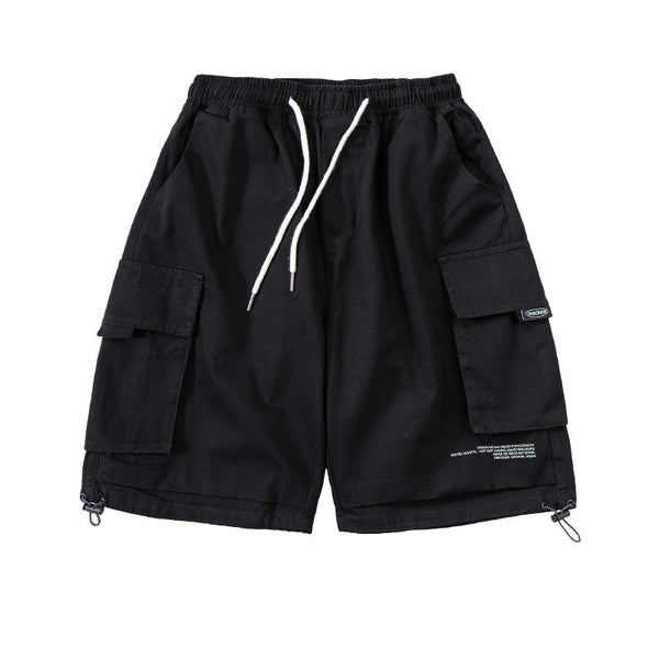 Pantalones Cortos Overol Sueltos Casual de Cinco Bolsillos