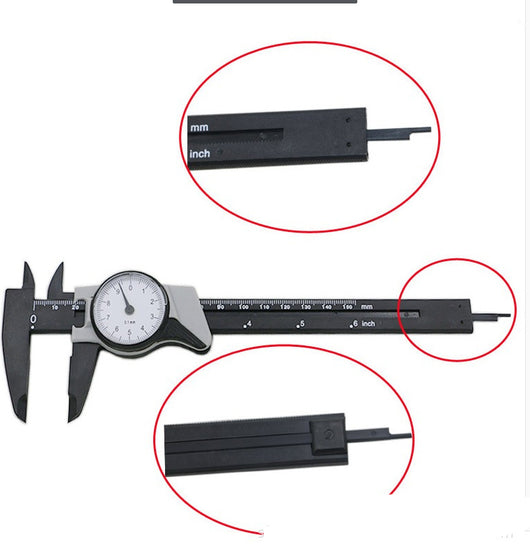 Calibrador Vernier Plástico 0-150mm - Herramienta de Medición Portátil de Precisión - Image 14