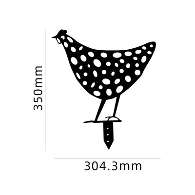 Decoración de Jardín con Figuras de Gallinas - Estacas para Patio y Huerto - Image 27