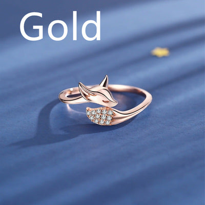 Anillo Zorro Oro Rosado Elegante - Image 6