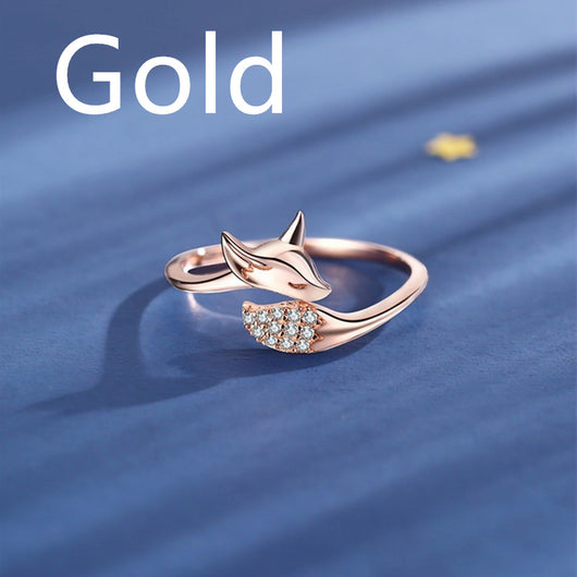 Anillo Zorro Oro Rosado Elegante - Image 6