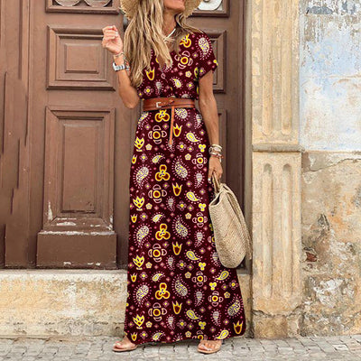 Vestido Floral con Escote en V Simiya - Image 4