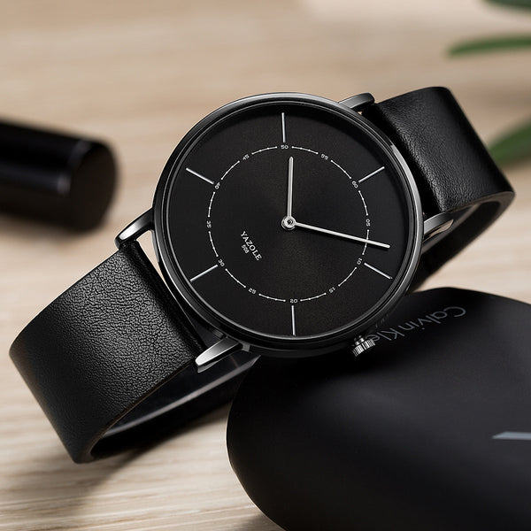 Reloj de Pulsera Minimalista para Hombre - Diseño Elegante con Movimiento de Cuarzo