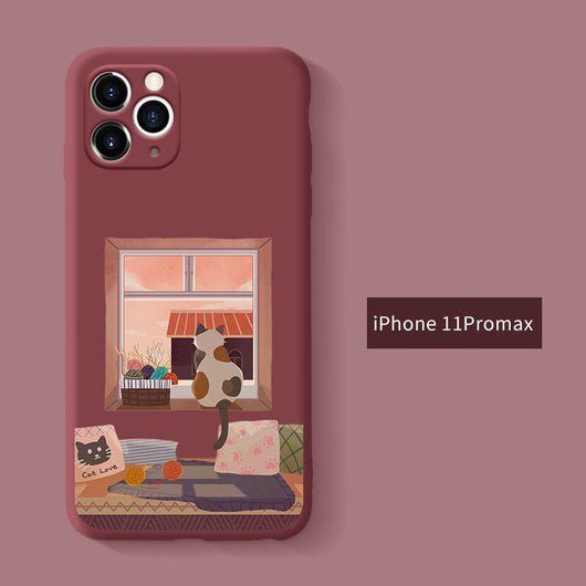Funda de Silicona Líquida para Apple con Diseño de Dibujos Animados - Image 3