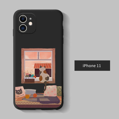 Funda de Silicona Líquida para Apple con Diseño de Dibujos Animados - Image 4