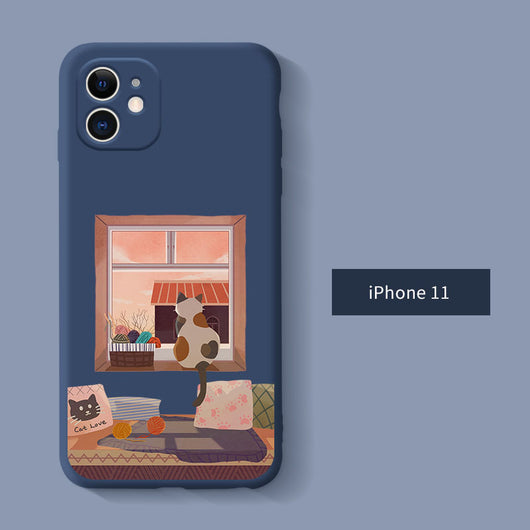 Funda de Silicona Líquida para Apple con Diseño de Dibujos Animados - Image 7