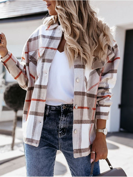 Camisa Acolchada de Cuadros para Otoño e Invierno - Image 9