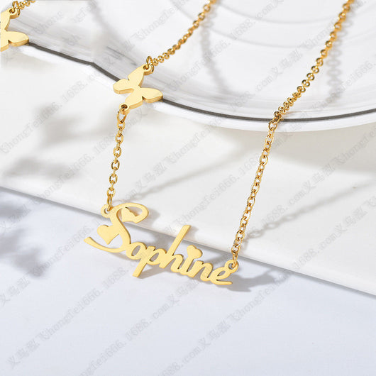 Collar Personalizado de Acero Inoxidable con Letras y Números Grabables para Mujeres - Image 12