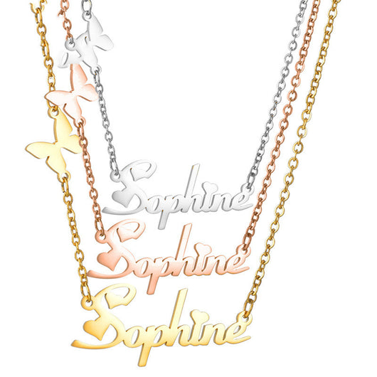 Collar Personalizado de Acero Inoxidable con Letras y Números Grabables para Mujeres - Image 4
