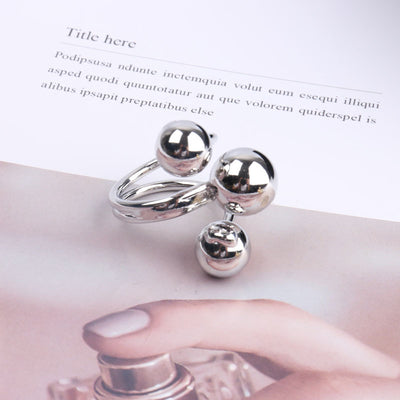 Anillo Órbita Cósmica de Oro con Esfera Brillante - Image 5