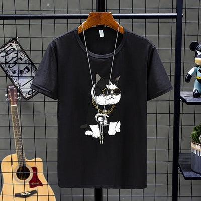 Camiseta Básica de Manga Corta para Hombre Cuello Redondo - Image 19