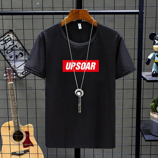 Camiseta Básica de Manga Corta para Hombre Cuello Redondo - Image 12