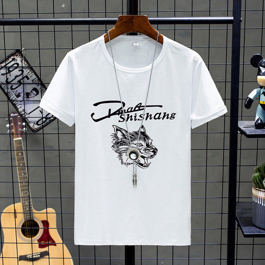 Camiseta Básica de Manga Corta para Hombre Cuello Redondo - Image 13