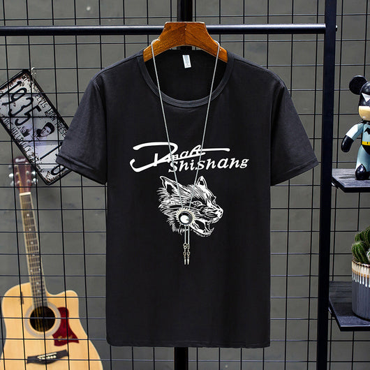 Camiseta Básica de Manga Corta para Hombre Cuello Redondo - Image 17