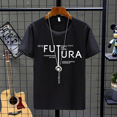 Camiseta Básica de Manga Corta para Hombre Cuello Redondo - Image 6