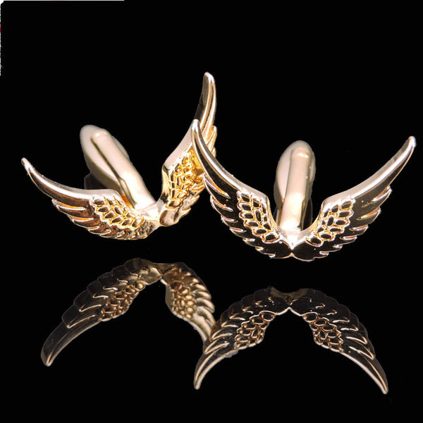 Gemelos Alas de Libertad en Oro y Cobre