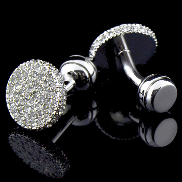 Gemelos de Cristal con Rhinestones para Hombre