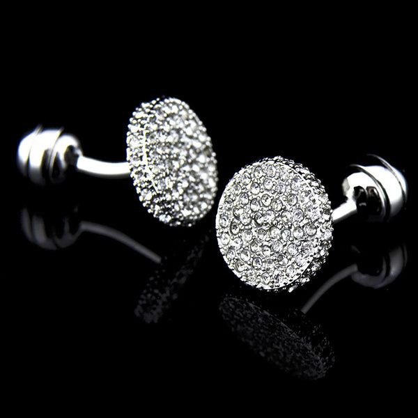 Gemelos de Cristal con Rhinestones para Hombre