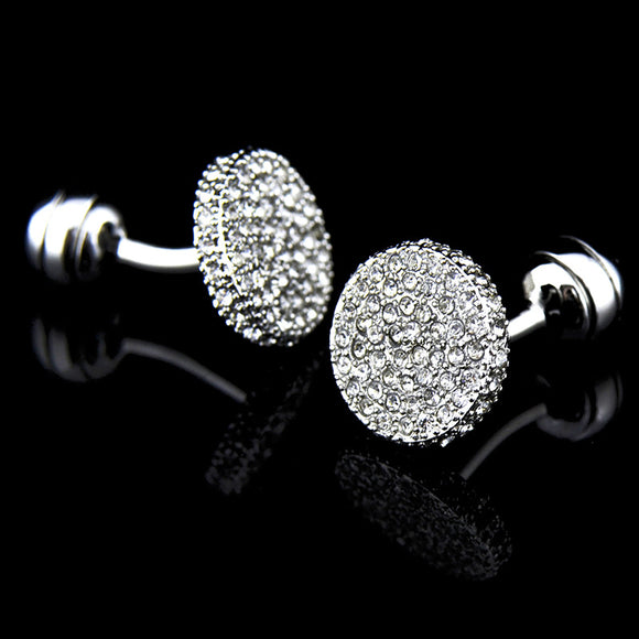 Gemelos de Cristal con Rhinestones para Hombre