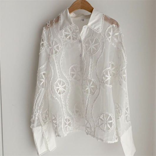 Camisa Profesional de Manga Larga con Solapa Reforzada y Control de Calidad del Aire - Image 6