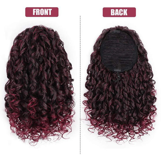 Peluca Cola de Caballo Rizos Africanos Pequeños para Mujer - Image 7