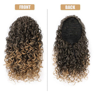Peluca Cola de Caballo Rizos Africanos Pequeños para Mujer - Image 5