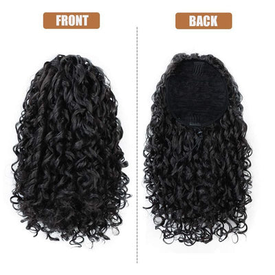 Peluca Cola de Caballo Rizos Africanos Pequeños para Mujer - Image 3