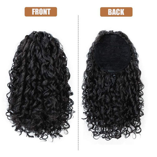 Peluca Cola de Caballo Rizos Africanos Pequeños para Mujer - Image 3