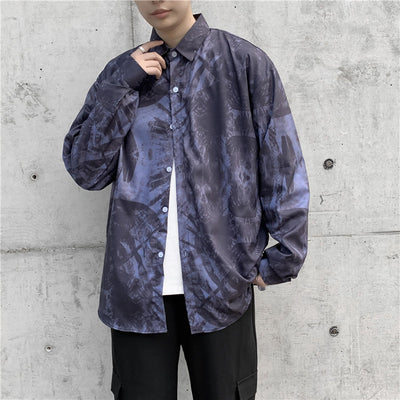 Camisa Casual de Manga Larga para Hombre - Corte Relajado Versátil - Image 8