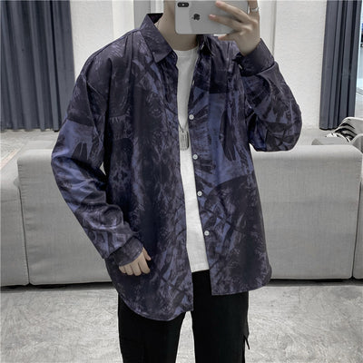 Camisa Casual de Manga Larga para Hombre - Corte Relajado Versátil - Image 10