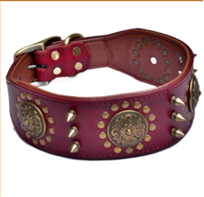 Collar Retro para Mascotas con Remaches de Aleación - Image 4