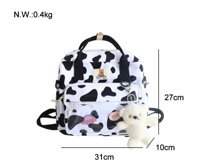 Mochila Bolso de Hombro Estampado Vaca - Diseño Fashion - Image 11