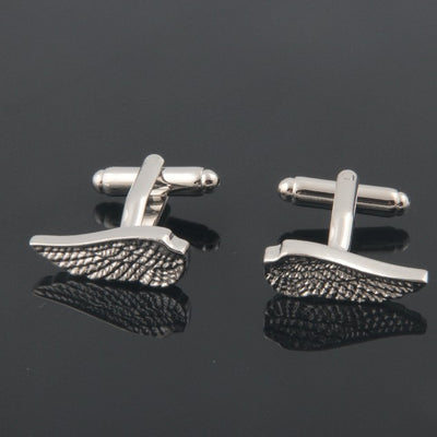 Gemelos de Cobre con Alas de Plata y Patrón Tallado - Image 5