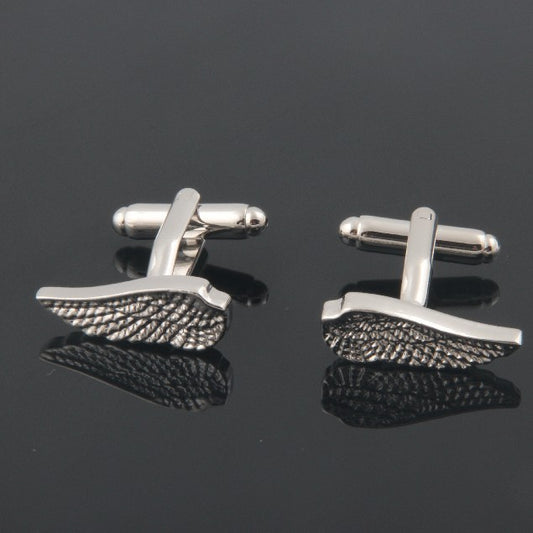 Gemelos de Cobre con Alas de Plata y Patrón Tallado - Image 2