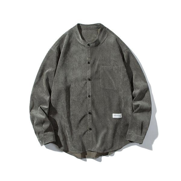 Camisa Suelta de Manga Larga Clásica para Hombre