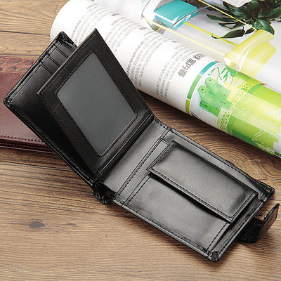Cartera Horizontal Casual para Hombre con Cierre de Hebilla - Diseño Europeo Moderno - Image 8