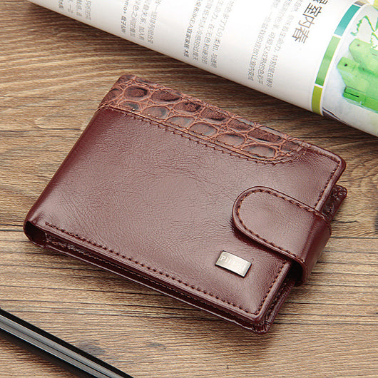 Cartera Horizontal Casual para Hombre con Cierre de Hebilla - Diseño Europeo Moderno - Image 4