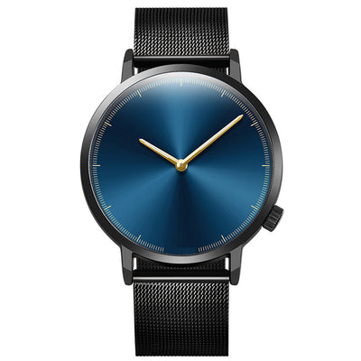 Reloj Hombre Malla Metálica Minimalista Dos Agujas - Image 10