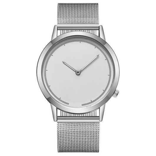 Reloj Hombre Malla Metálica Minimalista Dos Agujas - Image 7