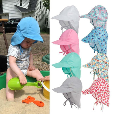 Gorro Infantil de Ala Ancha Protección UV - Secado Rápido para Bebés y Niños - Image 20