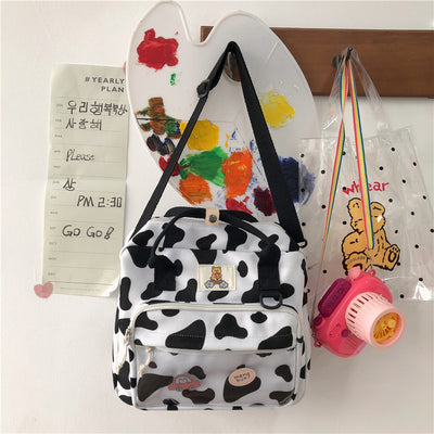 Mochila Bolso de Hombro Estampado Vaca - Diseño Fashion - Image 9