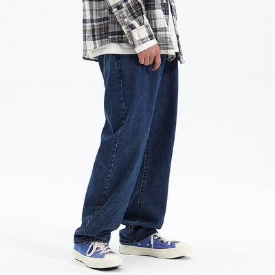 Pantalones Rectos Casual Unisex Estilo Urbano Tela Lavada - Image 8
