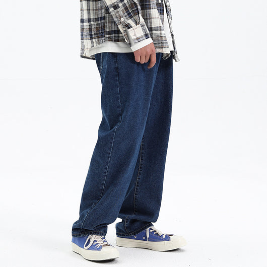 Pantalones Rectos Casual Unisex Estilo Urbano Tela Lavada - Image 8