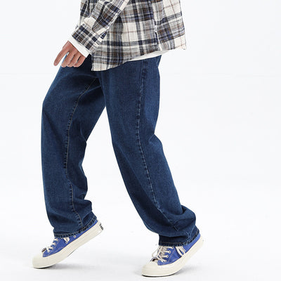 Pantalones Rectos Casual Unisex Estilo Urbano Tela Lavada - Image 10