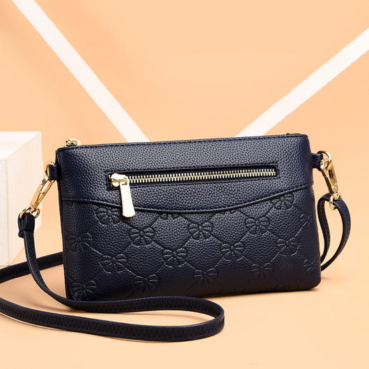 Bolso Cuadrado Pequeño con Patrón Texturizado de Lichi en Diagonal - Image 10