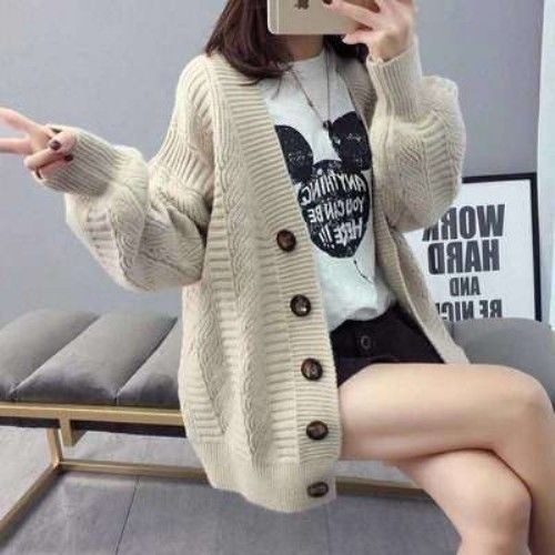 Suéter Cardigan Holgado Multiusos para Estudiantes - Image 3