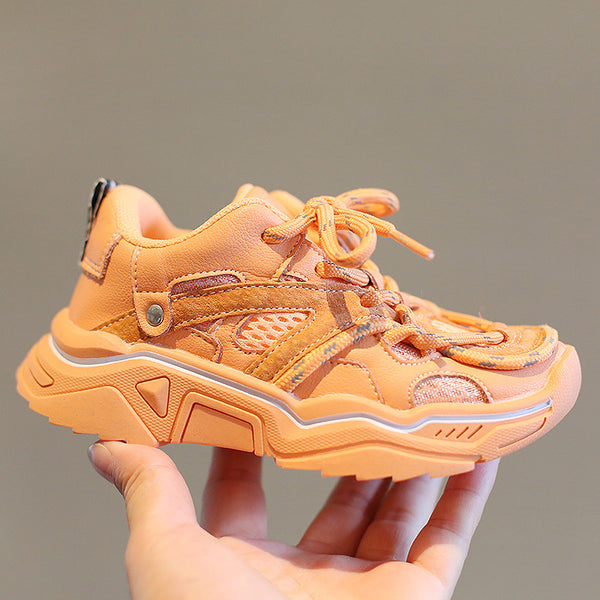 Tenis Infantiles con Cordones Reflectantes y Malla Transpirable