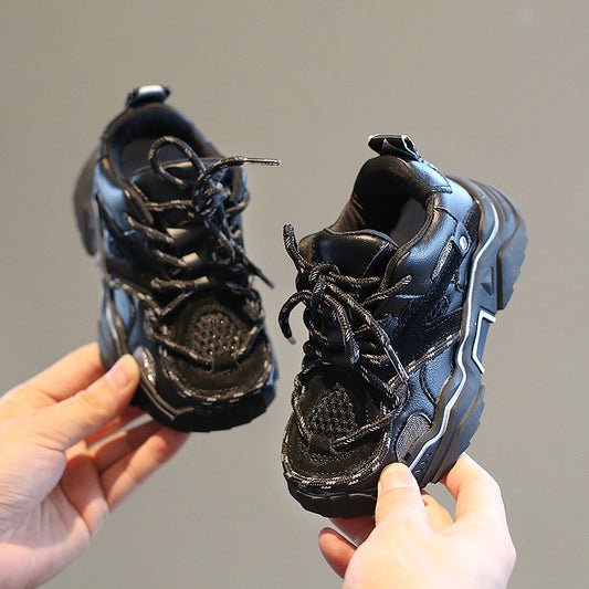 Tenis Infantiles con Cordones Reflectantes y Malla Transpirable
